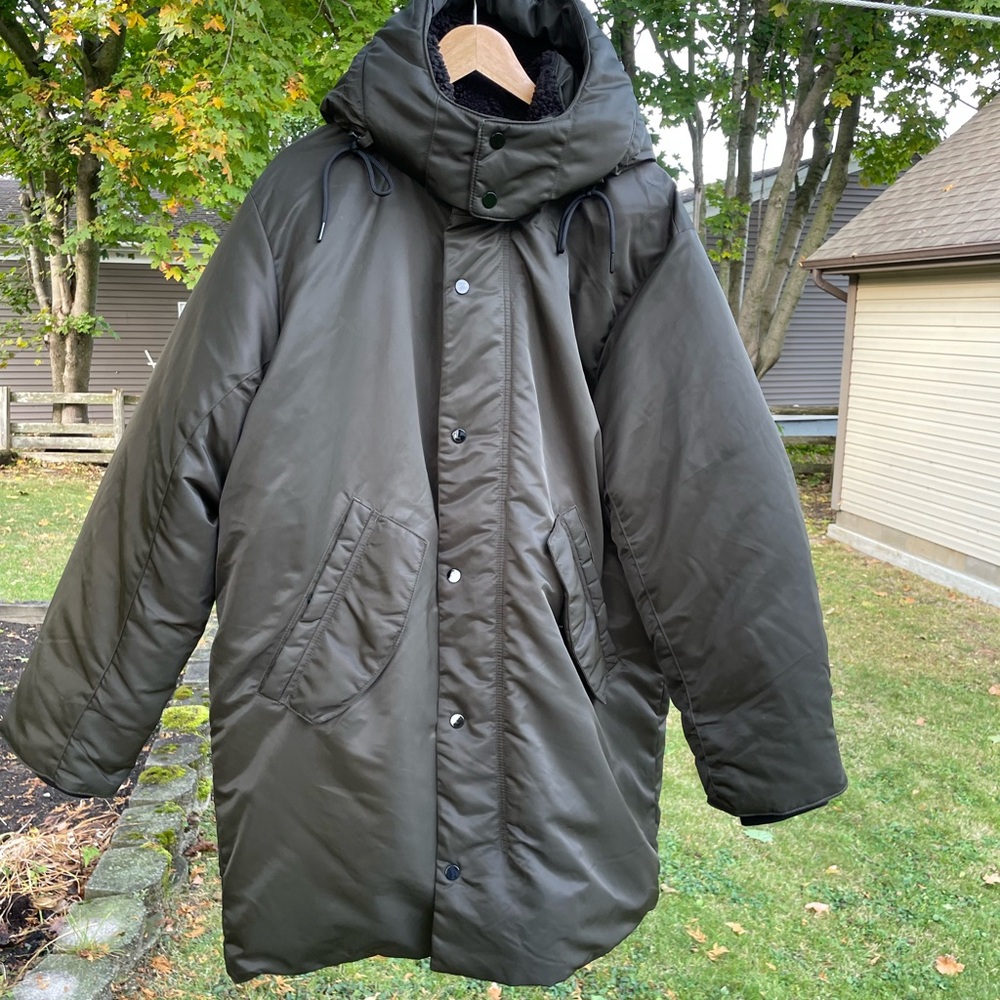 Abercrombie & Fitch Dark Green Puffer Parka